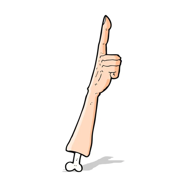 卡通指点手臂 — 图库矢量图片