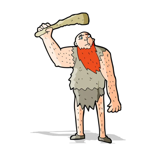 Cartoon neanderthal — Stock Vector