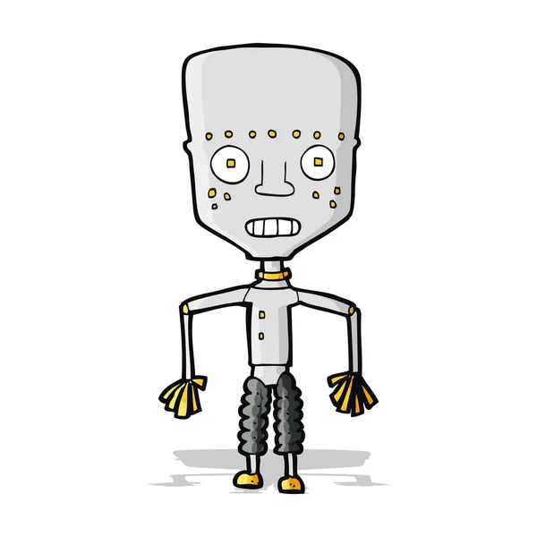 Grappige cartoon robot — Stockvector