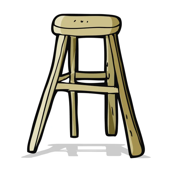 Kreslený dřevěná stolička — Stockový vektor
