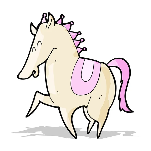 Cartoon prancing horse — Stock Vector