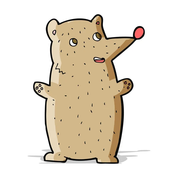Urso engraçado dos desenhos animados — Vetor de Stock