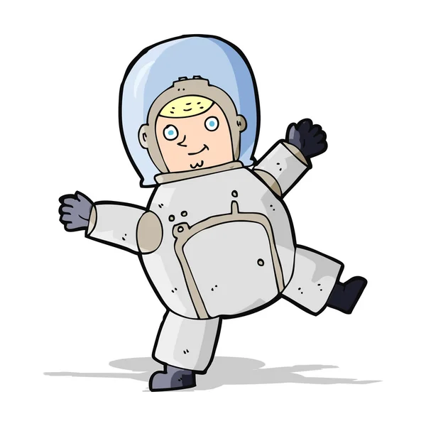 Astronauta dos desenhos animados — Vetor de Stock