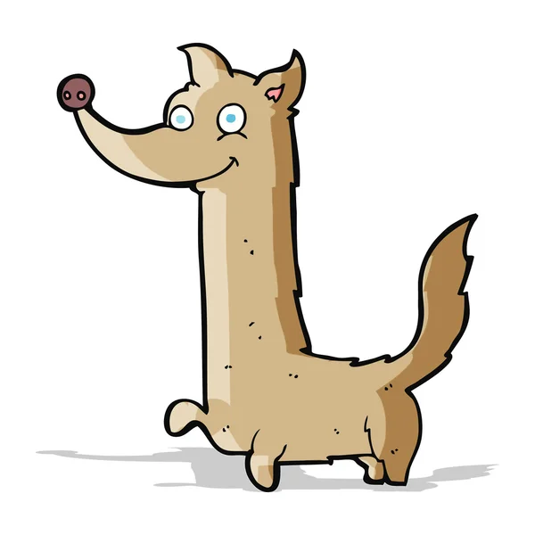 Dibujos animados perro feliz — Vector de stock