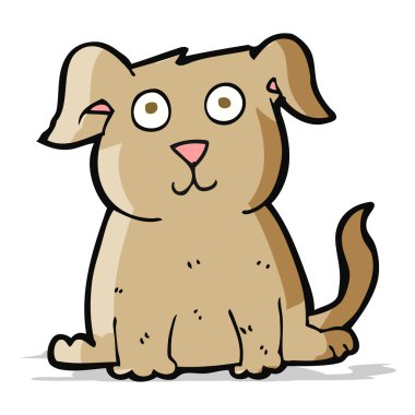 Çizgi film mutlu köpek.