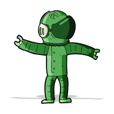 karikatür astronot