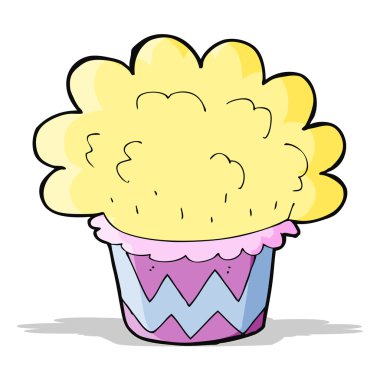 karikatür cupcake