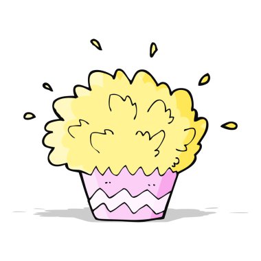 cupcake patlayan karikatür
