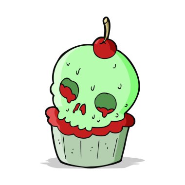 Cadılar Bayramı kek cartoon