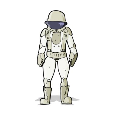 karikatür astronot