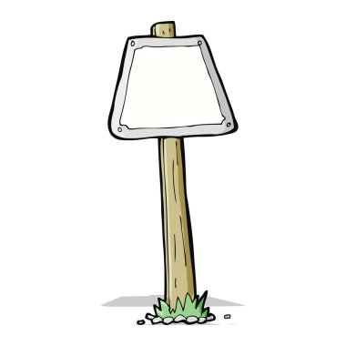 yol işareti karikatür