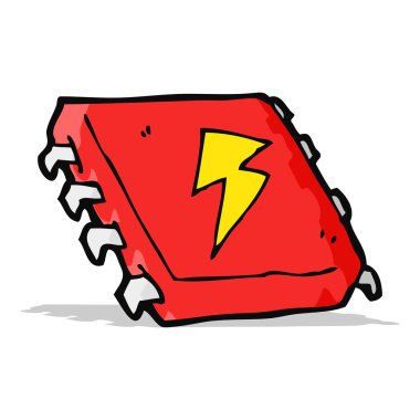 karikatür bilgisayar çipi