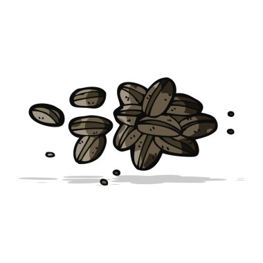 karikatür kahve çekirdekleri