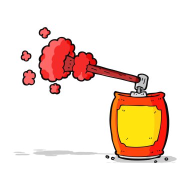 çizgi film sprey sprey kutusu