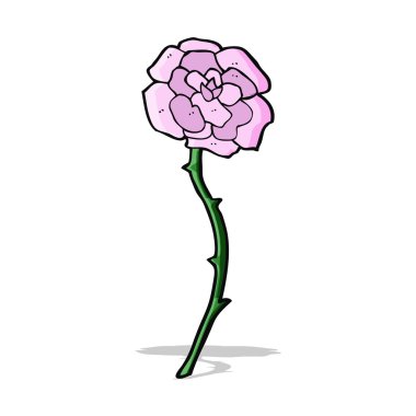 Gül dövme karikatür