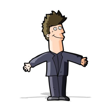 mutlu bir adam çizgi film