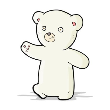 karikatür kutupsal ayı yavrusu