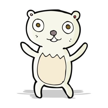 karikatür kutupsal ayı yavrusu