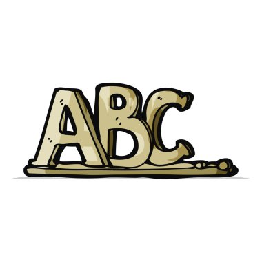 ABC harfleri cartoon