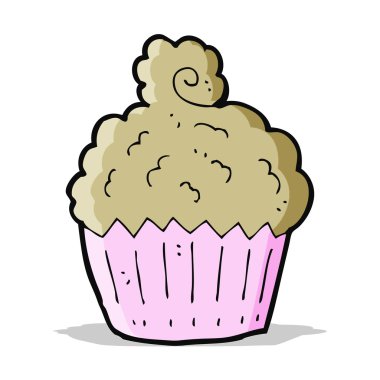 karikatür cupcake