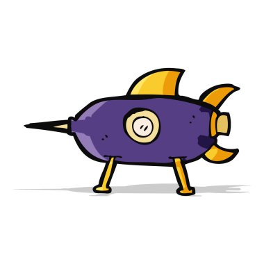 cartooon uzay roketi