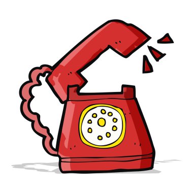 telefon çalan çizgi film.