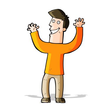 heyecanlı adam çizgi film