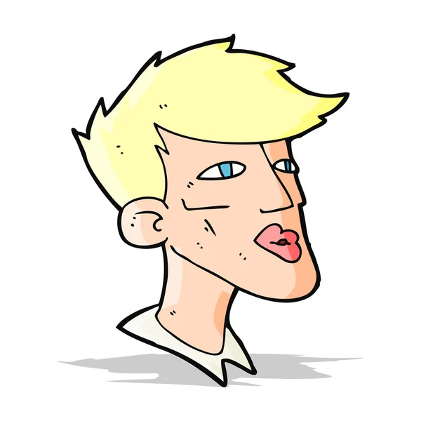 Cartoon man model jongen — Stockvector