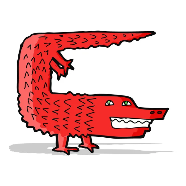 Crocodile de bande dessinée — Image vectorielle