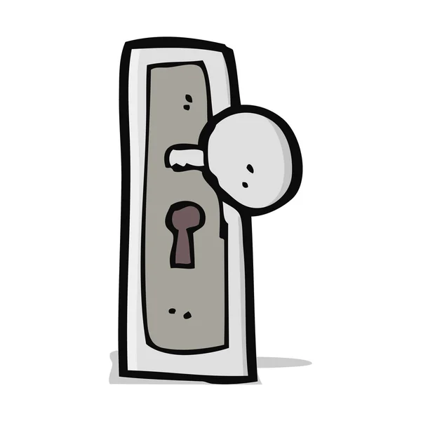 漫画のドアのノブ — ストックベクタ
