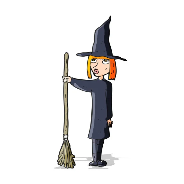 Cartoon witch — Stock Vector