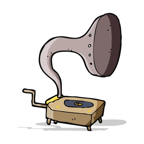 Cartoon gramophone — Stock Vector