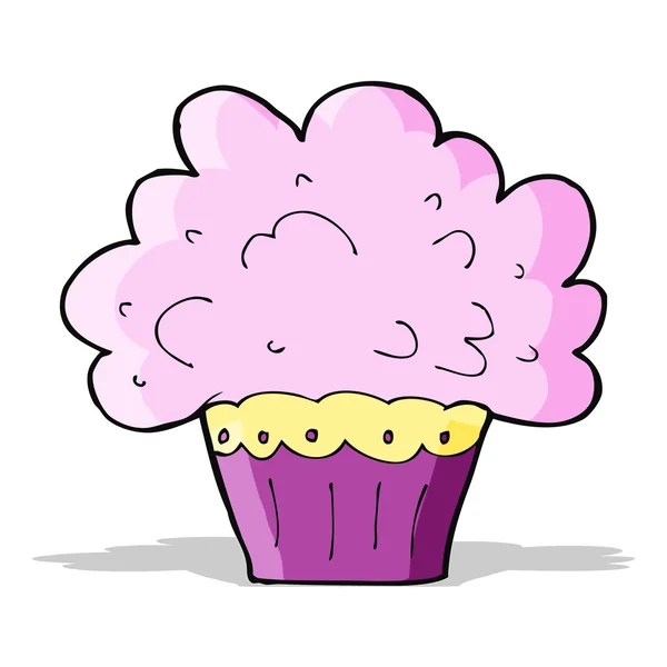 Rajzfilm nagy cupcake — Stock Vector