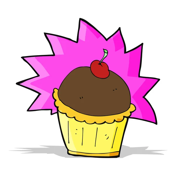 Cupcake de bande dessinée — Image vectorielle