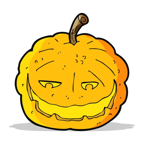 Calabaza de Halloween de dibujos animados — Vector de stock