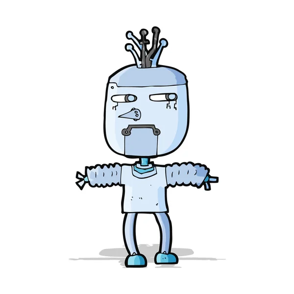 Robot de bande dessinée — Image vectorielle