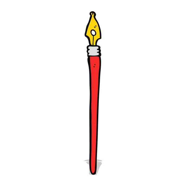 Penna inchiostro cartone animato — Vettoriale Stock