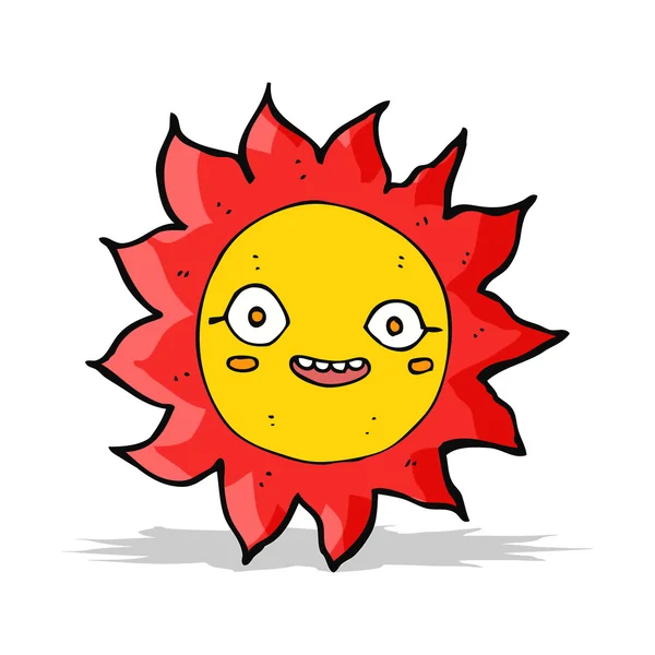 Cartoon happy sun — Stock Vector