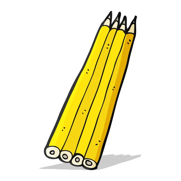 Карикатурные карандаши — стоковый вектор