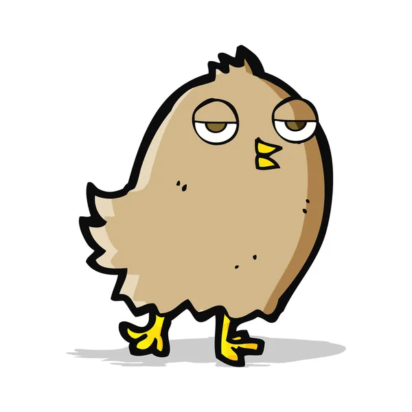 Grappige cartoon vogel — Stockvector