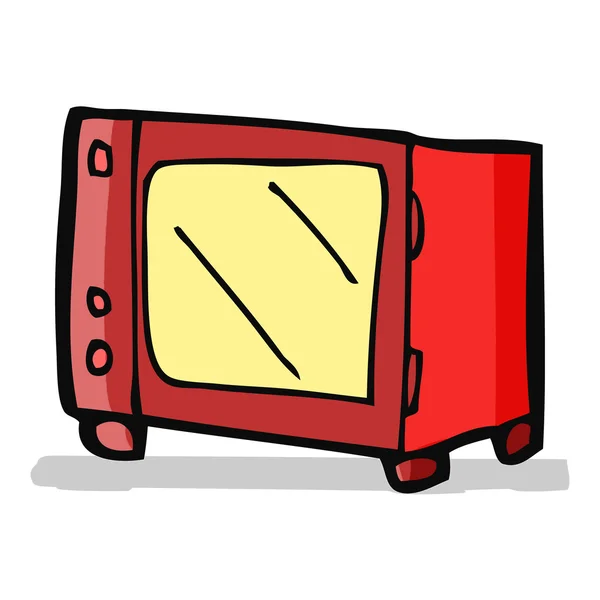 Cartoon microwave — Stock Vector