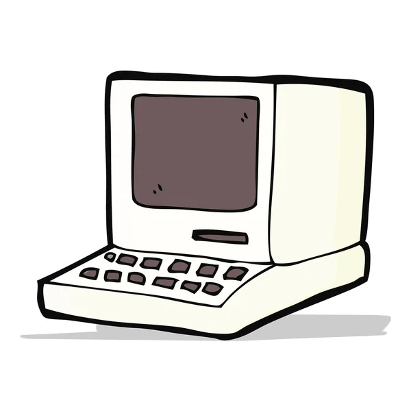 Παλιό υπολογιστή κινούμενα σχέδια — Διανυσματικό Αρχείο