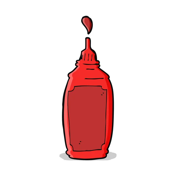 Мультфільм пляшки під кетчуп — стоковий вектор