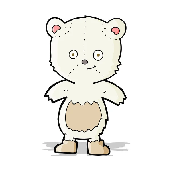 Urso de pelúcia dos desenhos animados — Vetor de Stock