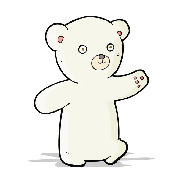 Cartoon polar bear cub — Stock vektor