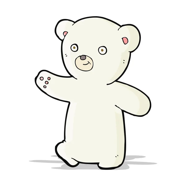 Cub πολική αρκούδα κινουμένων σχεδίων — Διανυσματικό Αρχείο