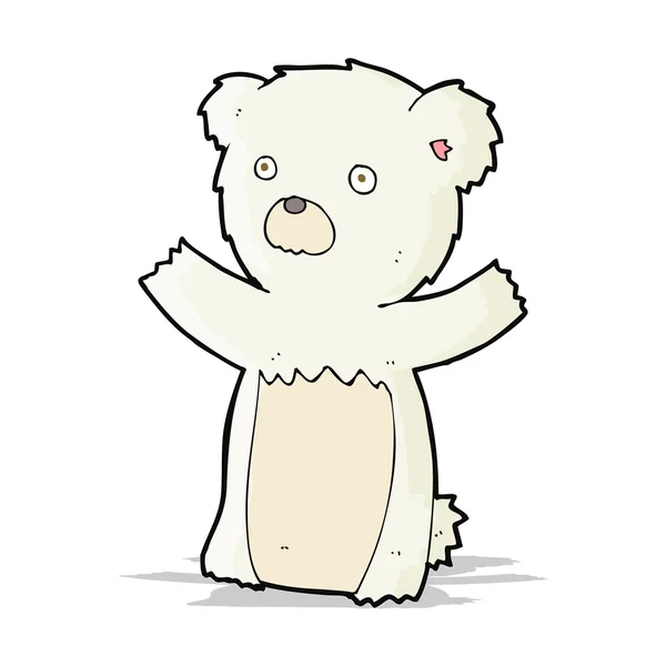 Cartoon polar bear cub — Stock vektor