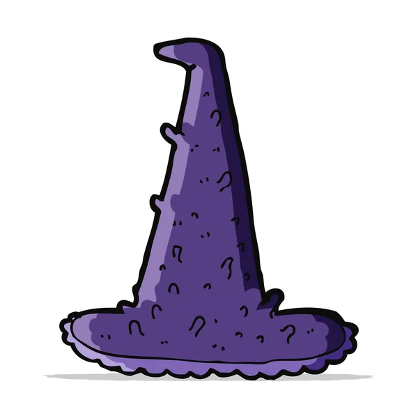 Dibujos animados espeluznante sombrero de bruja — Vector de stock