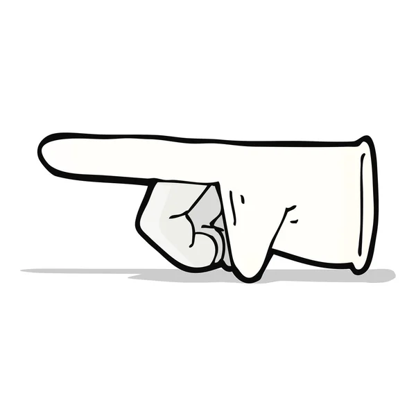 Guante de goma de dibujos animados — Vector de stock