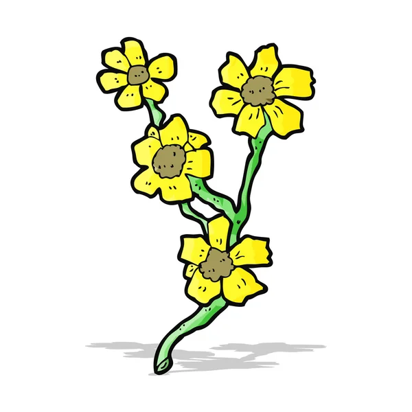 Карикатурные цветы — стоковый вектор